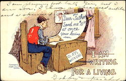 I Am Writing For A Living Postcard