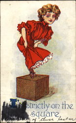 I'm Strictly On The Square Postcard