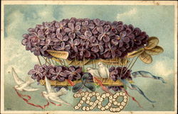 1909 Airship Postcard