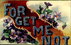 Forget Me Not To My Dear... Postcard Postcard