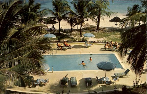 Pool At Half Moon Hotel St. Lawrence Gap Barbados Caribbean Islands