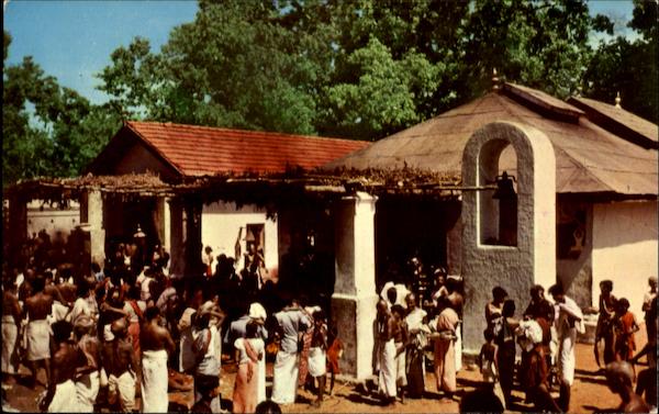 The Holy Shrine Of Kataragama Ceylon Southeast Asia