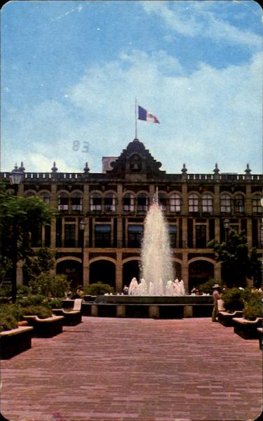 Fountain And Government Palace Cuernavaca MOR Mexico