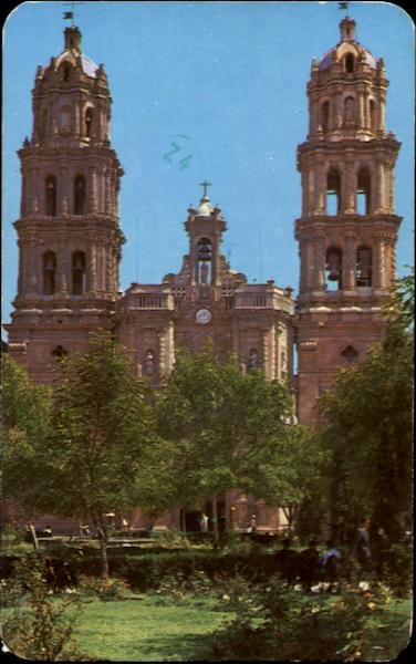 Park And Cathedral San Luis Potosi S. L. P Mexico