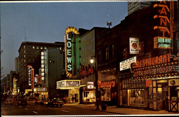 St. Catherine Street Montreal PQ Canada Quebec