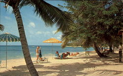 A Paradise Of Blue Sea And White Sand Postcard