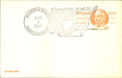 1980 Winter Olympics Cancel Postcard