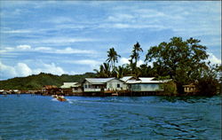 Houses On Stilt Brunei Postcard