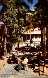 Park Liberated And El Café Office Building Postcard