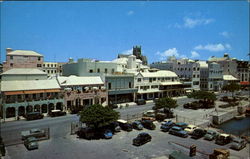 Front Street Hamilton, Bermuda Postcard Postcard