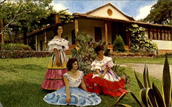 Typical Costa Rican Dresses Postcard