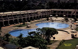 The Beautiful Swimming Pool And Patio Panama Postcard Postcard