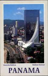 Panama, Balboa avenue Postcard