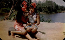 Darien Indians Postcard