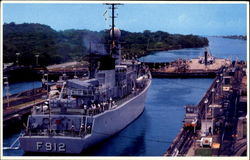 Gatun Locks Panama Canal, Panama Postcard Postcard