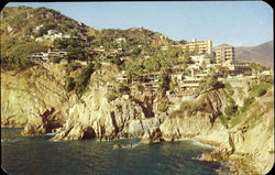 View To La Quebrada And Ekl Mirador Hotel Acapulco, Mexico Postcard Postcard
