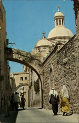 The Via Dolorosa Jordan Jerusalem, Israel Middle East Postcard Postcard