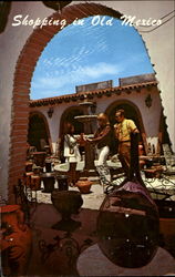 Shopping In Old Mexico Postcard Postcard
