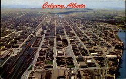 Calgary By Air Alberta Canada Postcard Postcard