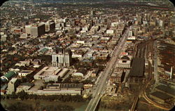 An Aerial View Of Part Of Winnipeg Postcard