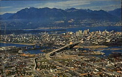 Aerial View Of Vancouver Postcard