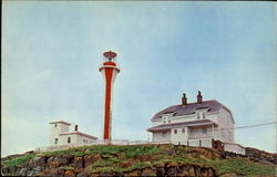 The Lighthouse At Cape Forchu Yarmouth, NS Canada Nova Scotia Postcard Postcard