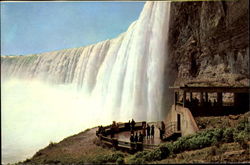Plaza Below Horseshoe Falls Niagara Falls, ON Canada Ontario Postcard Postcard