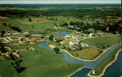 Aerial View Of Upper Canada Village Ontario Postcard Postcard