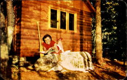 Sun And Shade Fill The Woodlands For Happy Vacation Day Postcard