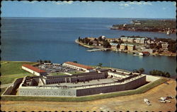 Bird's-Eye View Of Old Fort Henry Postcard