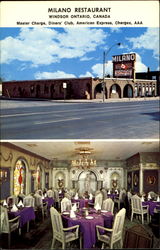 Milano Restaurant Postcard