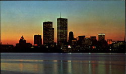 Twilight Skyline Postcard