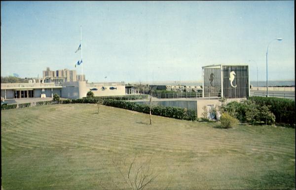 Front Entrance Of The New York Aquarium Coney Island