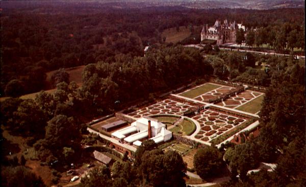 Aerial View Of Biltmore House & Gardens Asheville North Carolina