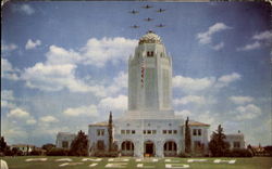 Trainers In Flight Postcard