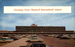 Greetings From Montreal International Airport Postcard