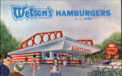 Wetson's Hamburgers West Hempstead, NY Postcard Postcard