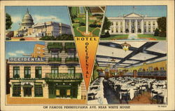 Hotel Occidental, 1411-13 Pennsylvania Ave Postcard