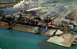 Aerial View Of Algoma Steel Mill Sault-Ste-Marie, ON Canada Ontario Postcard Postcard