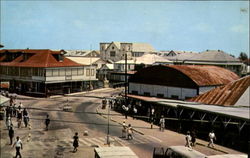 The Busiest Spot In Belize City Central America Postcard Postcard