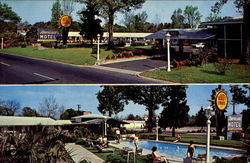 Americana Motel, 2929 Market St. U. S. Highways 17 & 74 North Postcard