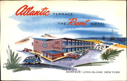 Atlantic Terrace The Resort Motel Montauk, NY Postcard Postcard