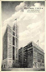 Central Y. M. C. A, 1421 Arch Street Postcard