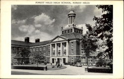 Forest Hills High School New York Postcard Postcard