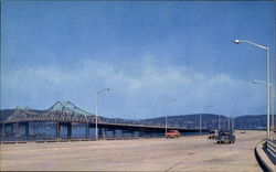 Tappan Zee Bridge Looking West Nyack, NY Postcard Postcard