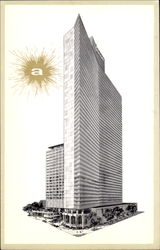 Americana Of New York, 52nd -53rd Streets East of Seventh Avenue Postcard