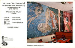 Venus Continental, 117 West 58th Street Postcard