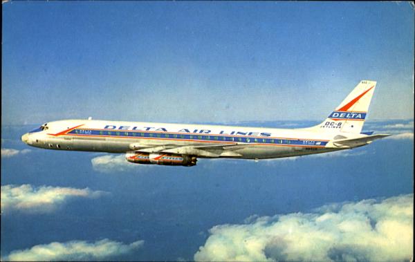Delta Dc-8 Jetliners Link Aircraft