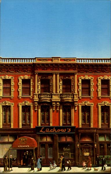 Luchow's Famous Restaurant, 110 East 14th St New York City