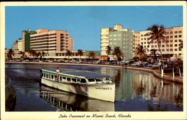 Lake Pancoast On Miami Beach Florida
